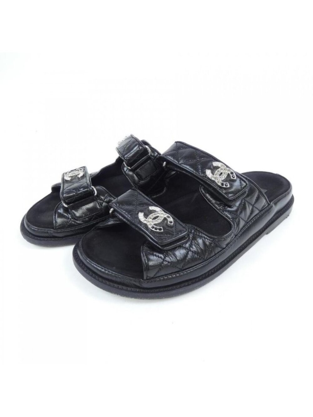 Chanel Size 38 Black Sandals - Picture 3 of 6